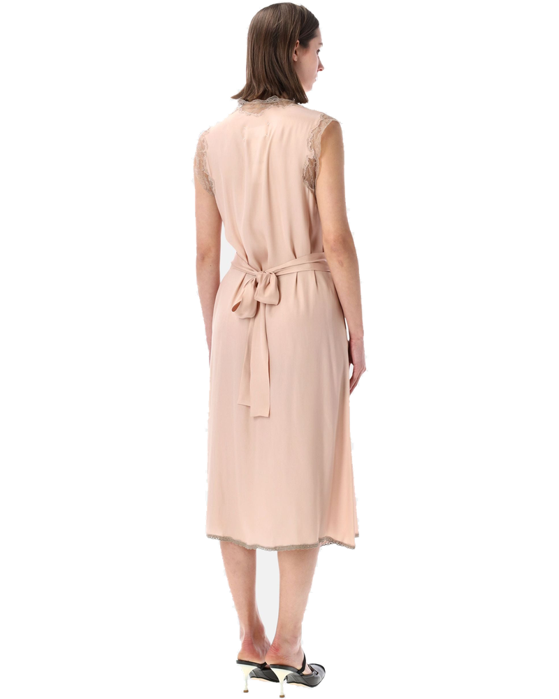 Silk Lace Detail MIDI Dress Maison margiela оригінал – Купити в Україні