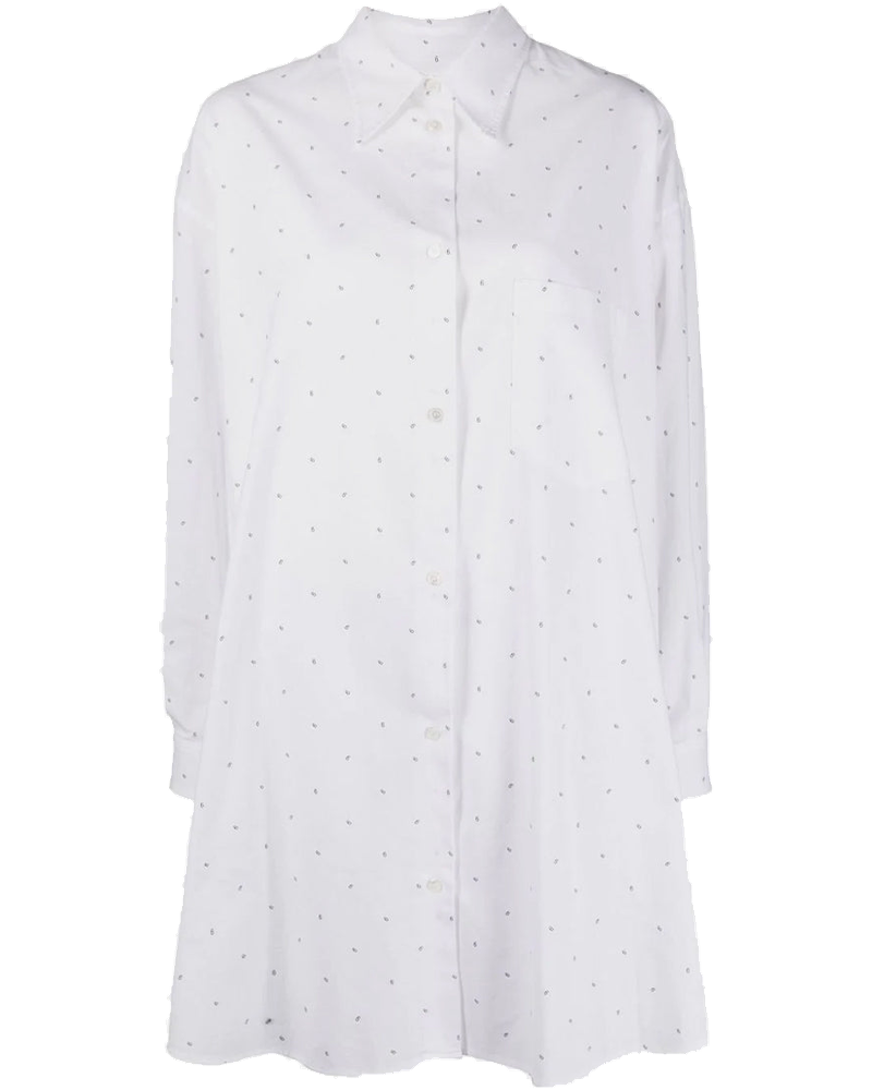 White Polka-6 Shirt Dress Maison margiela оригінал – Купити в Україні