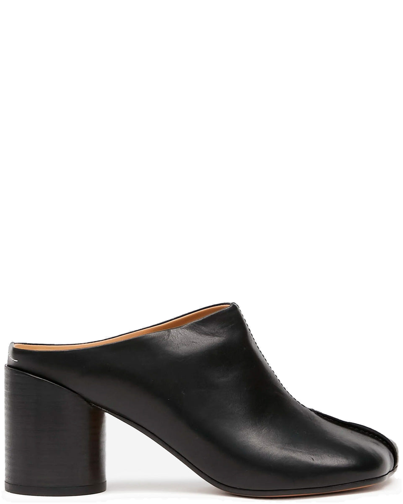 Anatomic Black Leather Heeled Slipper Maison margiela – Гарантія оригінальності