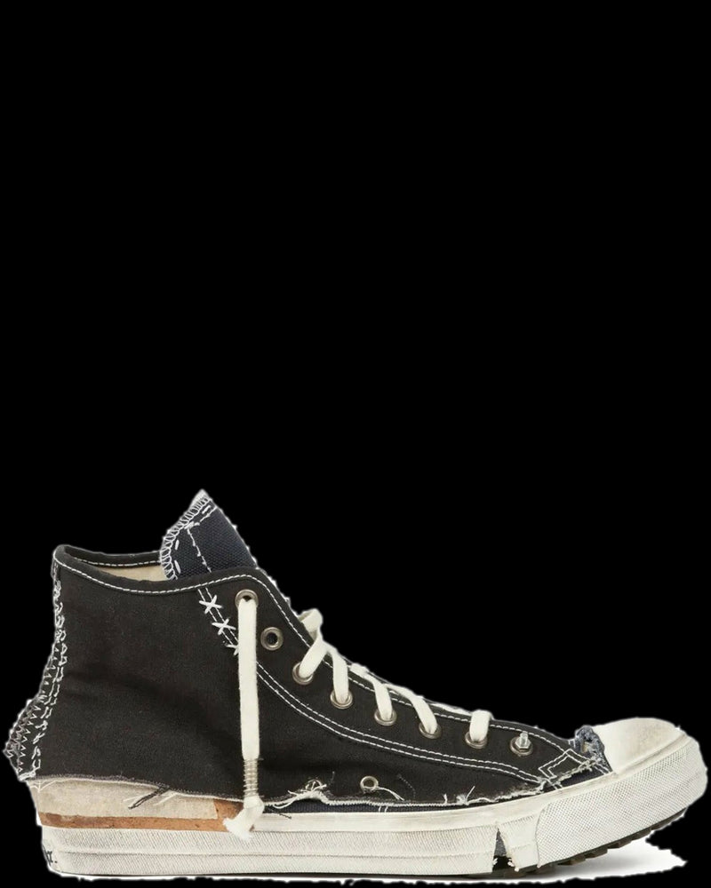 BG_REMOVED_CATALOG_"LOVE TO DEATH" HIGH-TOP CANVAS SNEAKERS WITH DESTRUCTURED DETAILS - MAISON MARGIELA