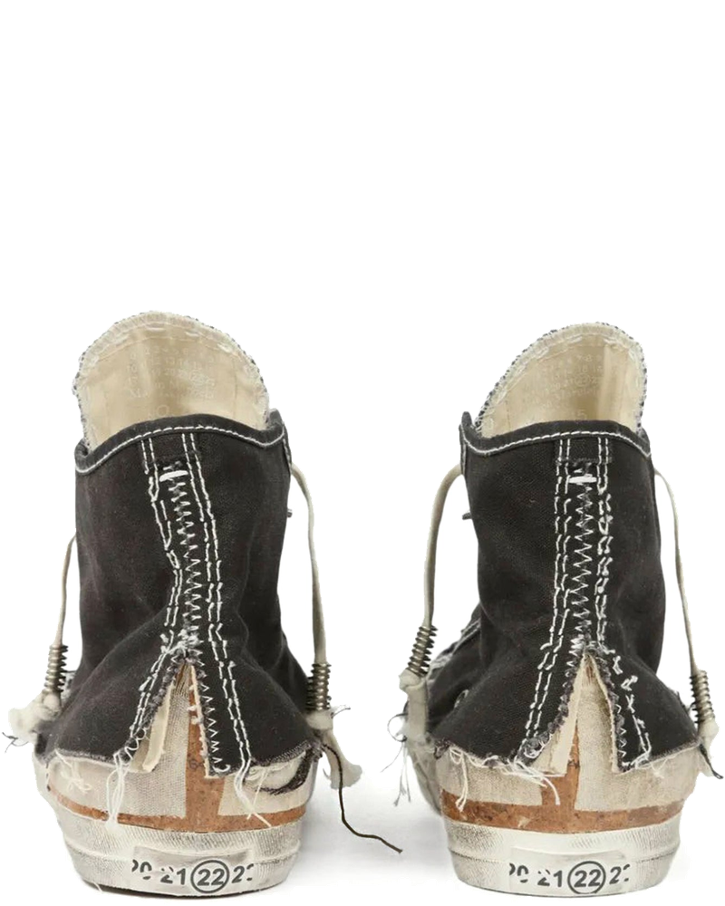 Love To Death High-Top Canvas Sneakers With Destructured Details Maison margiela – Гарантія оригінальності