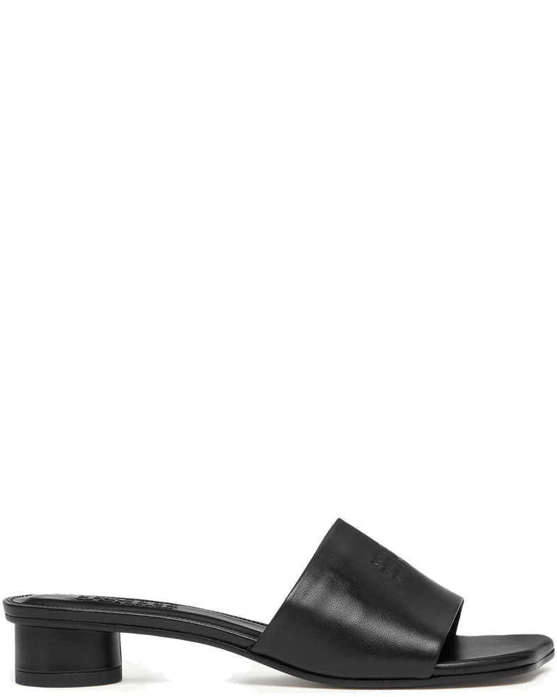 Black Leather Sandals With Numeric Logo Maison margiela оригінал – Купити в Україні