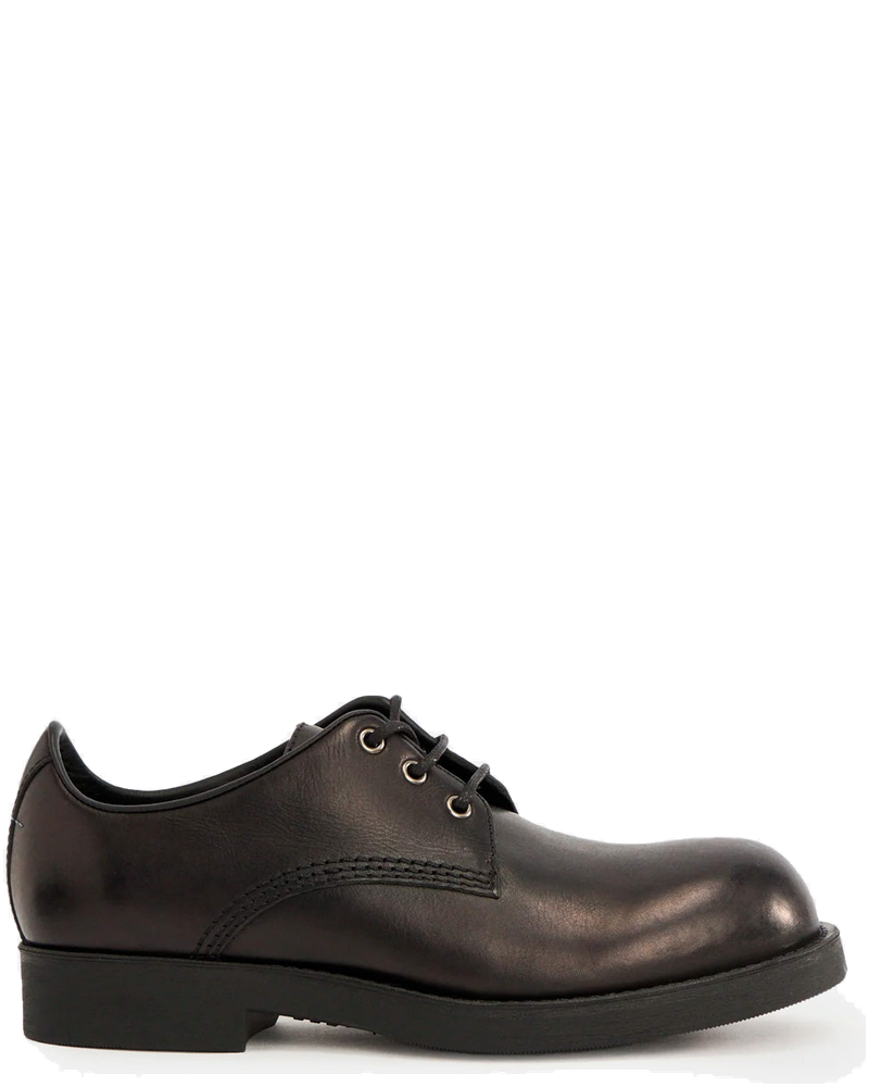 Black Leather Derby With Stitch Maison margiela – Гарантія оригінальності