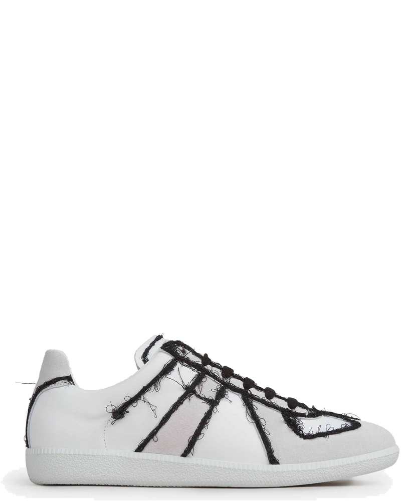 Leather Sneakers With Contrast Trim Maison margiela – Гарантія оригінальності