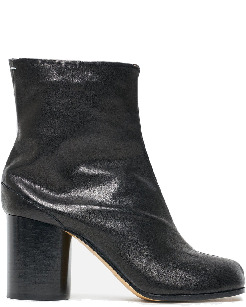 Tabi Leather Ankle Boots In Black Maison margiela оригінал – Купити в Україні