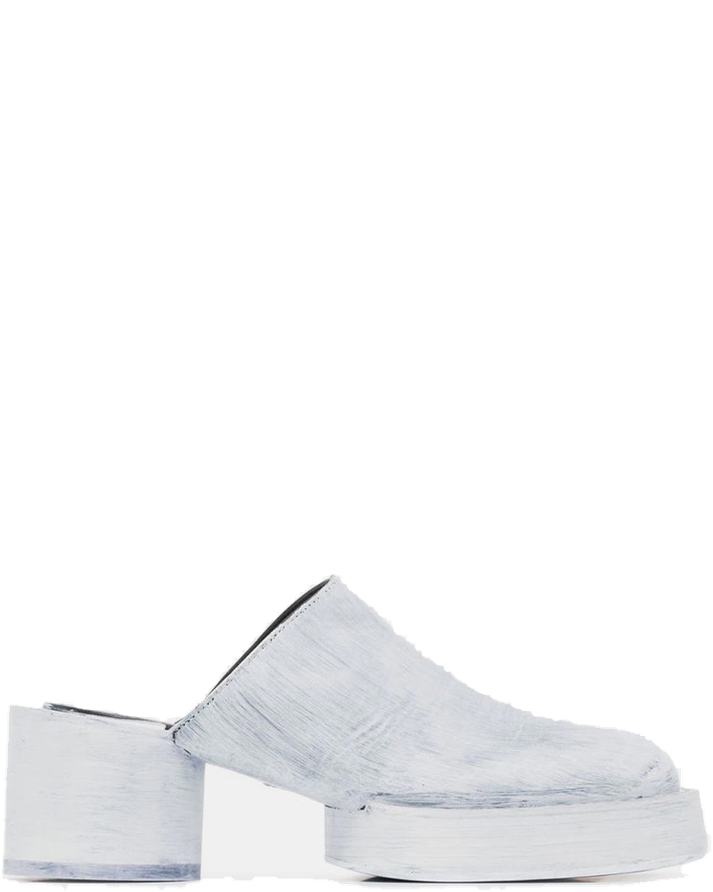 Оригінальна White Paint Platform Sandals Maison margiela