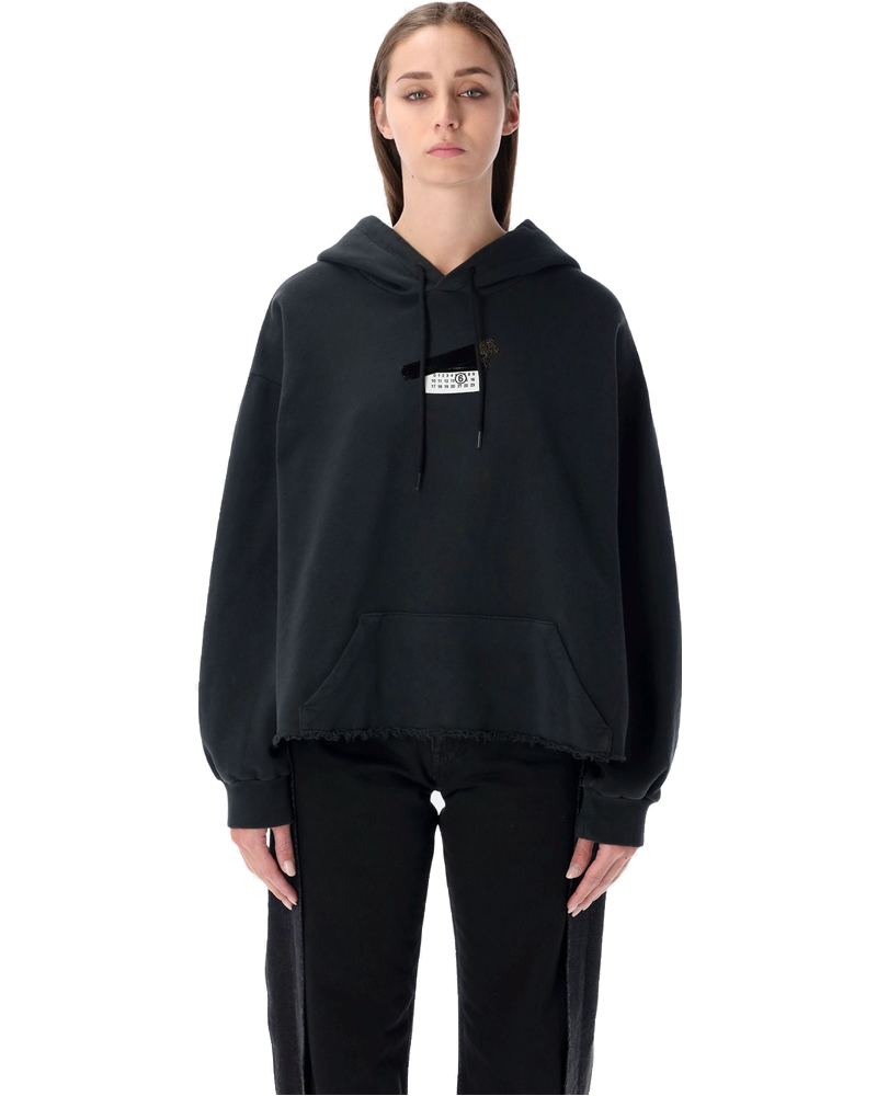 Black Logo Hoodie Maison margiela – Гарантія оригінальності
