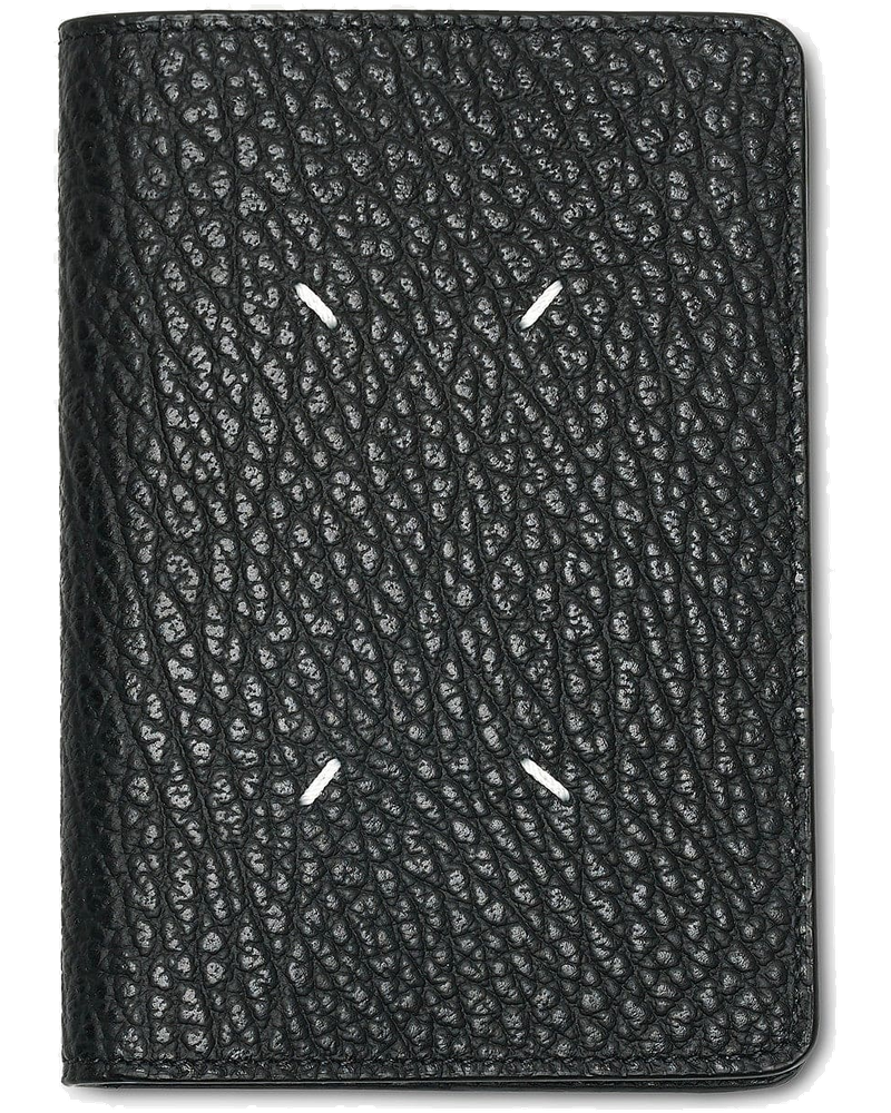 Grainy Leather Passport Cover In Black Maison margiela оригінал – Купити в Україні
