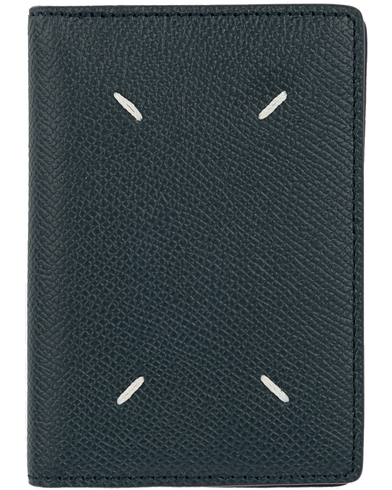 Leather Cardholder In Slate Blue Maison margiela – Гарантія оригінальності