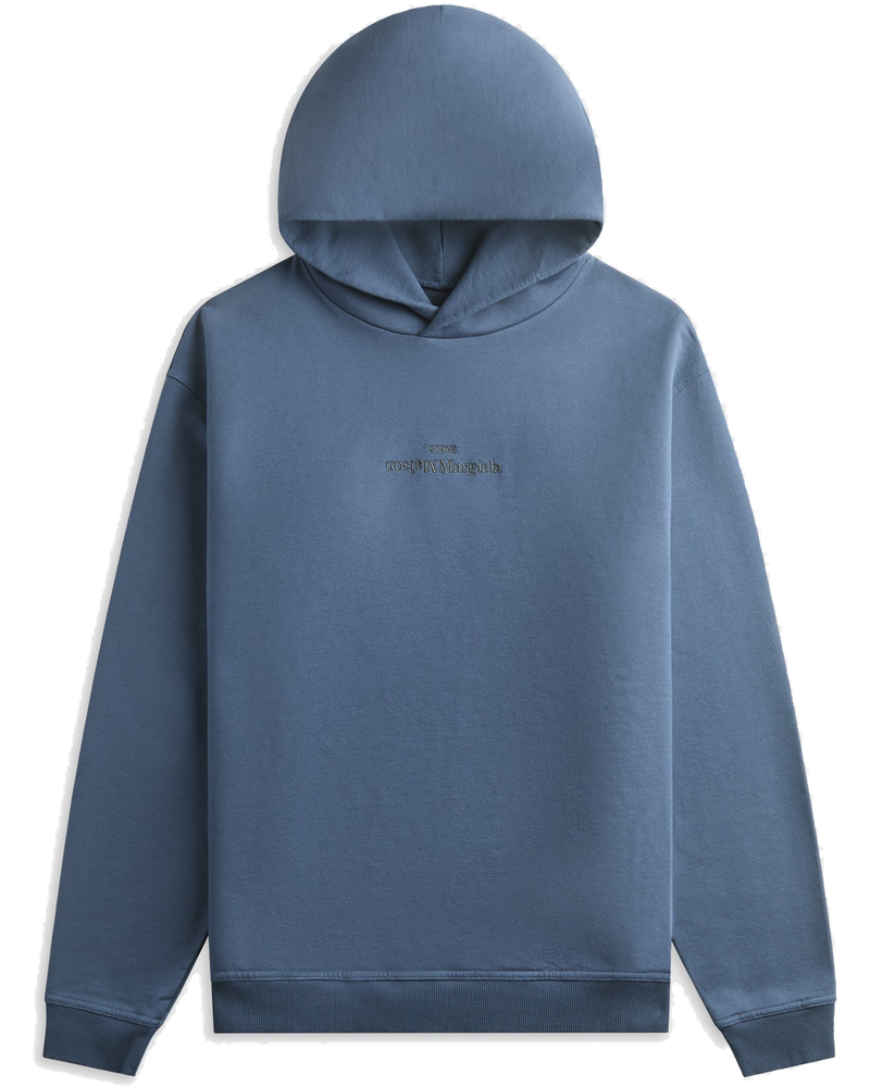 Logo Hoodie Lapis Blue Maison margiela – Гарантія оригінальності