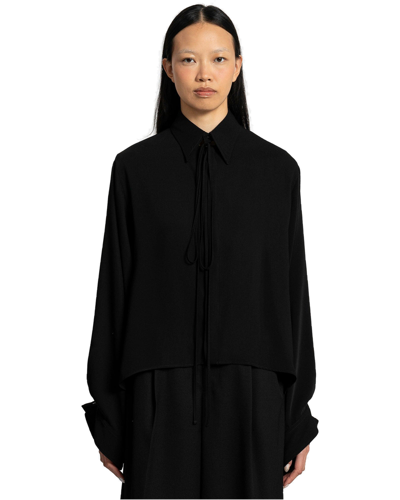 Long-Sleeved Shirt In Black Maison margiela – Гарантія оригінальності