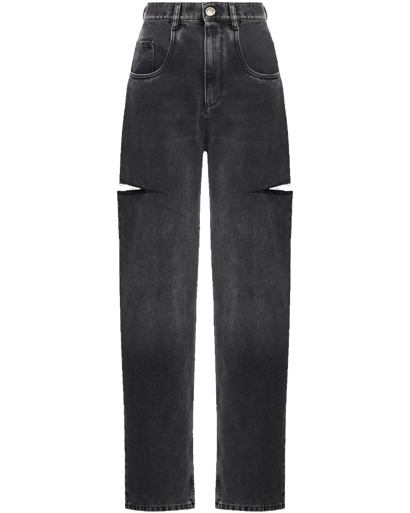Оригінальна High-Waisted Side-Cut Jeans Maison margiela