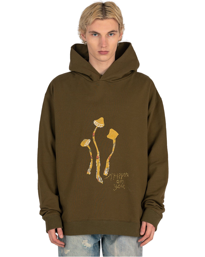 Mushroom Embroidered Hoodie In Green Maison margiela – Гарантія оригінальності