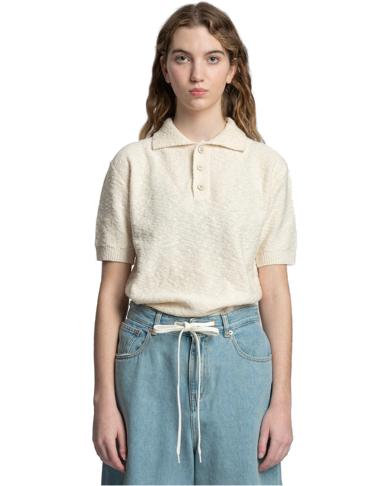 Оригінальна Nostalgic Boucle Polo In Cream Maison margiela