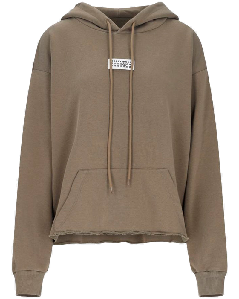 Оригінальна W Green Logo Hoodie Maison margiela