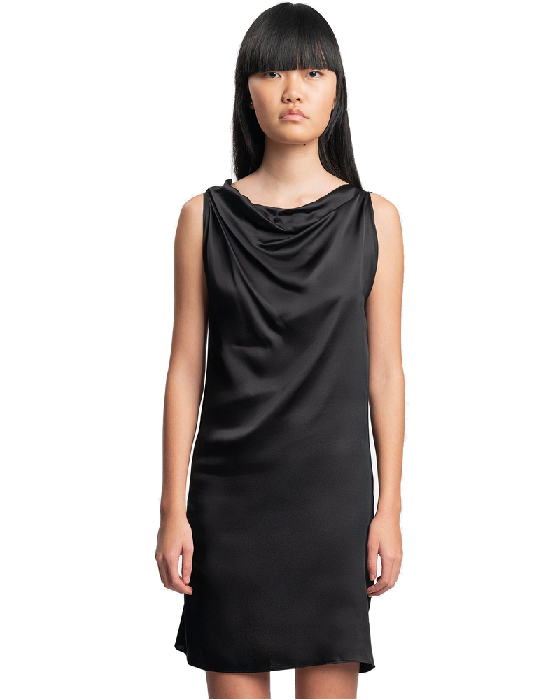 Viscose Dress In Black Maison margiela оригінал – Купити в Україні