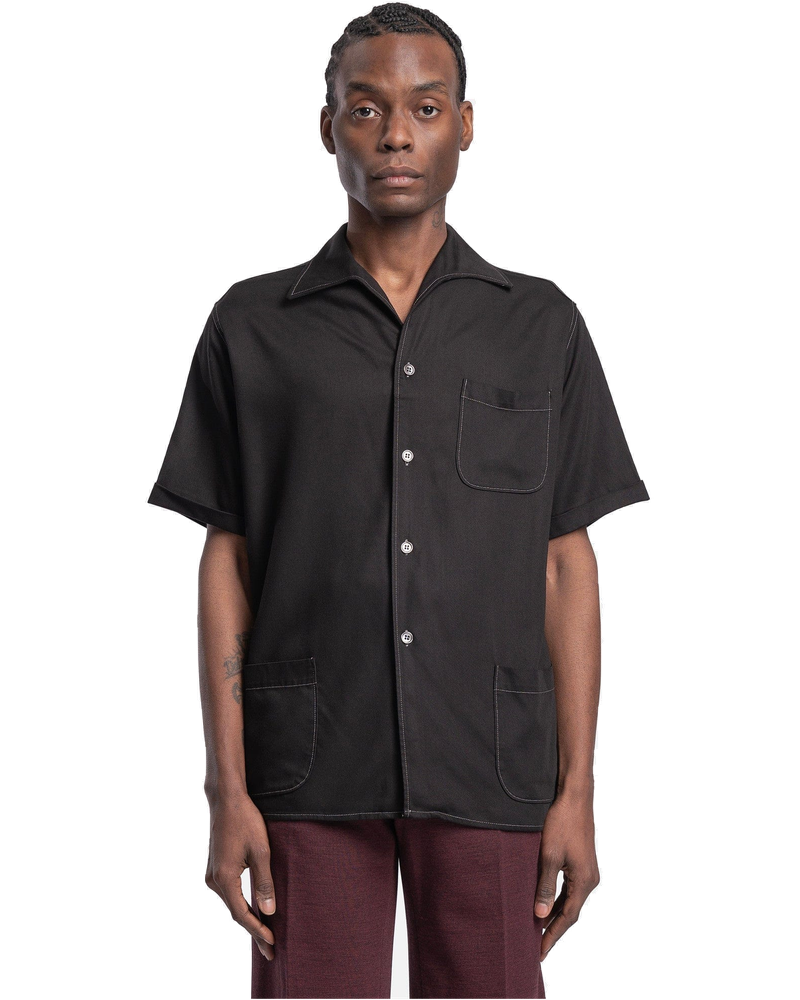 Viscose-Rayon Shirt In Black Maison margiela оригінал – Купити в Україні
