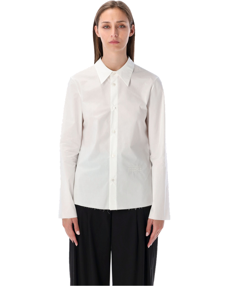 White Poplin Shirt With Back Panel Maison margiela оригінал – Купити в Україні