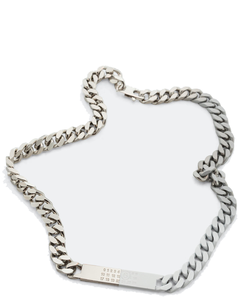 Minimal Logo ID Tag Curb Necklace Maison margiela – Гарантія оригінальності