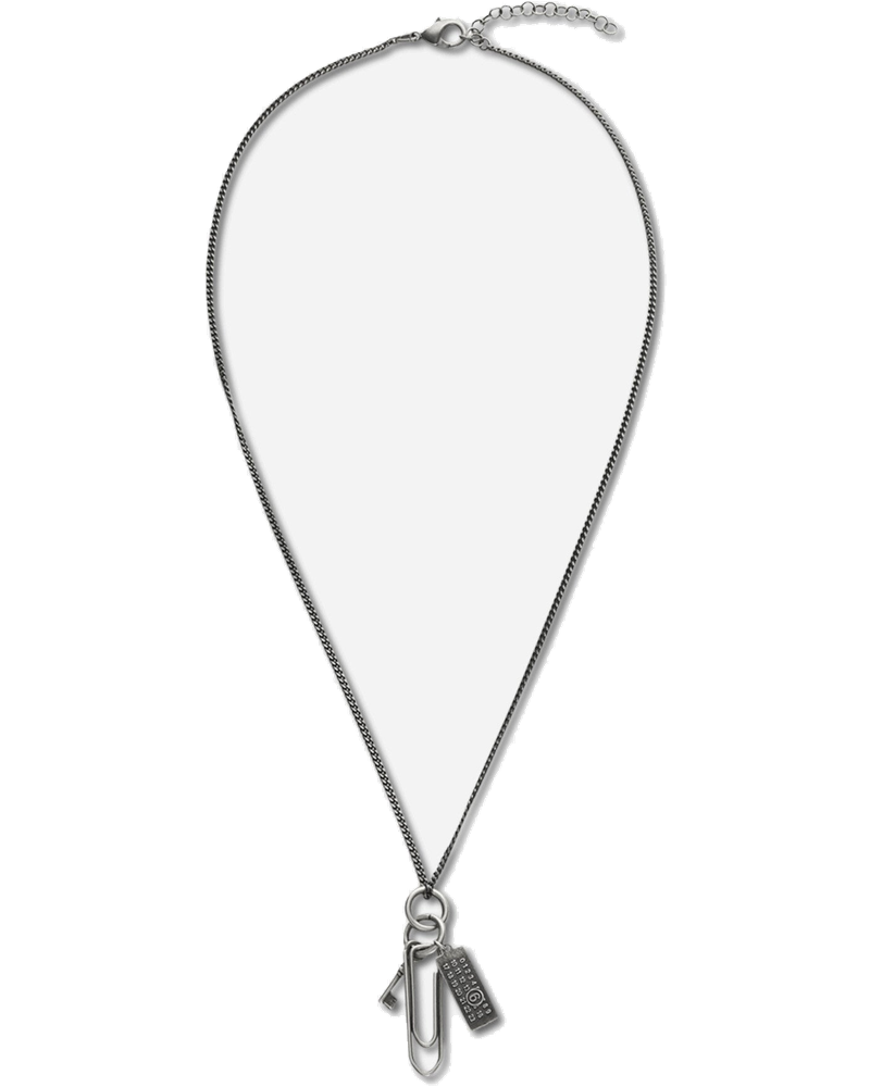 Paperclip Chain Necklace Silver Maison margiela оригінал – Купити в Україні
