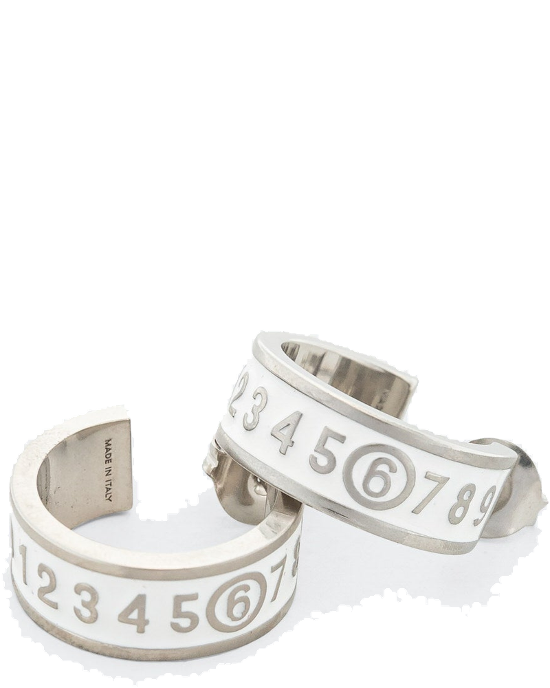 Оригінальна Enamel Logo Earrings Maison margiela