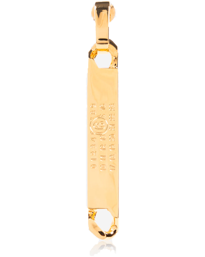 Numeric Gold Logo Dangle Earrings Maison margiela оригінал – Купити в Україні