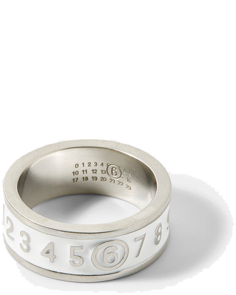 Triple Logo Numeric Silver Ring Maison margiela – Гарантія оригінальності bg_removed_catalog