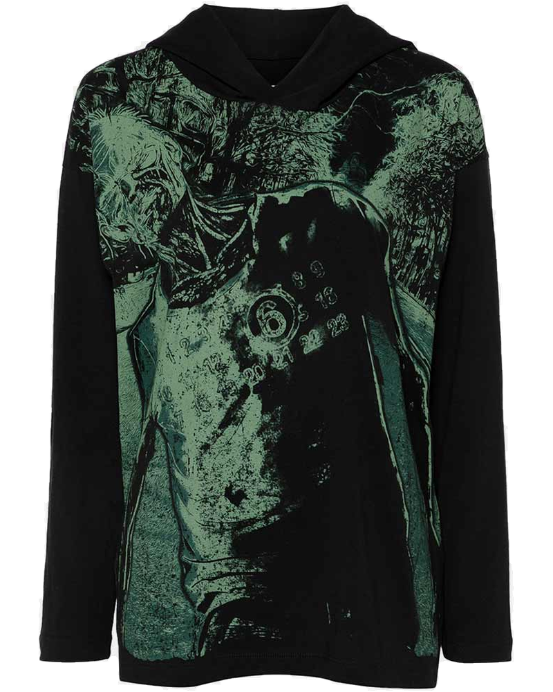 Оригінальна Black Numbers-Motif Hoodie Maison margiela