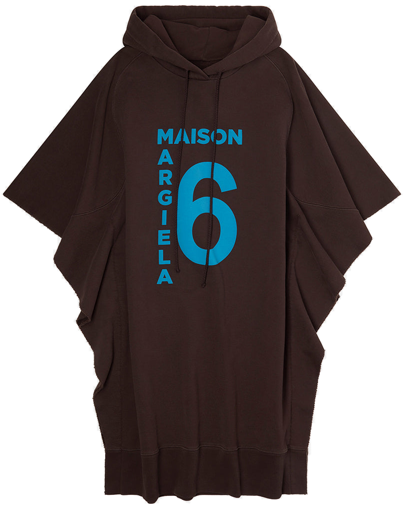 Оригінальна Brown Logo Hoodie Dress Maison margiela