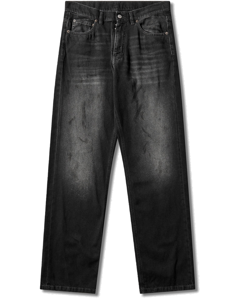 Оригінальна Mens Straight-Leg Jeans Black Maison margiela
