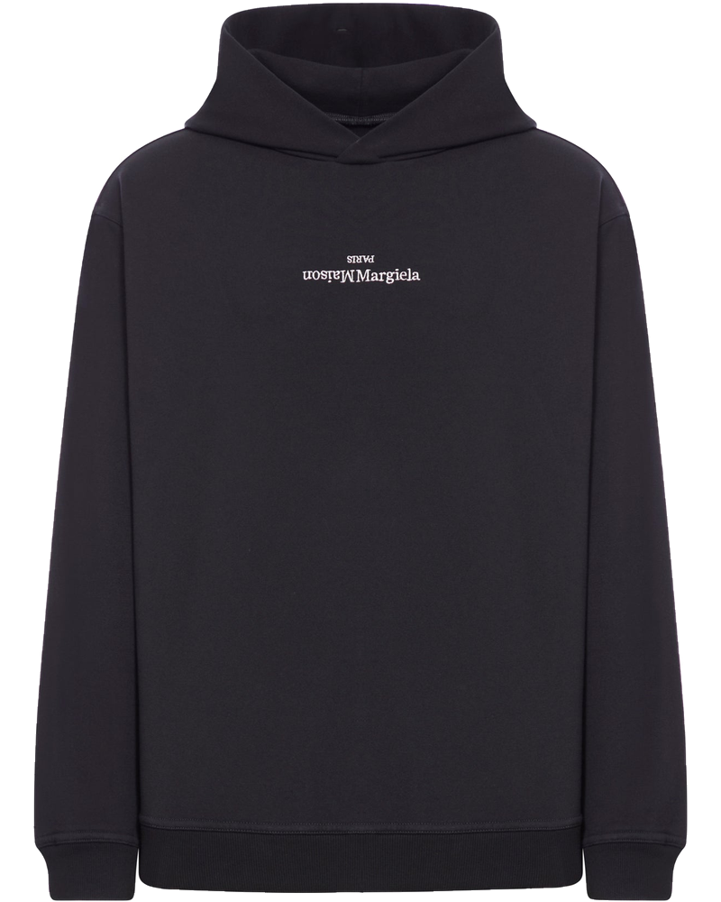 Oversized Black Cotton Sweatshirt Maison margiela – Гарантія оригінальності