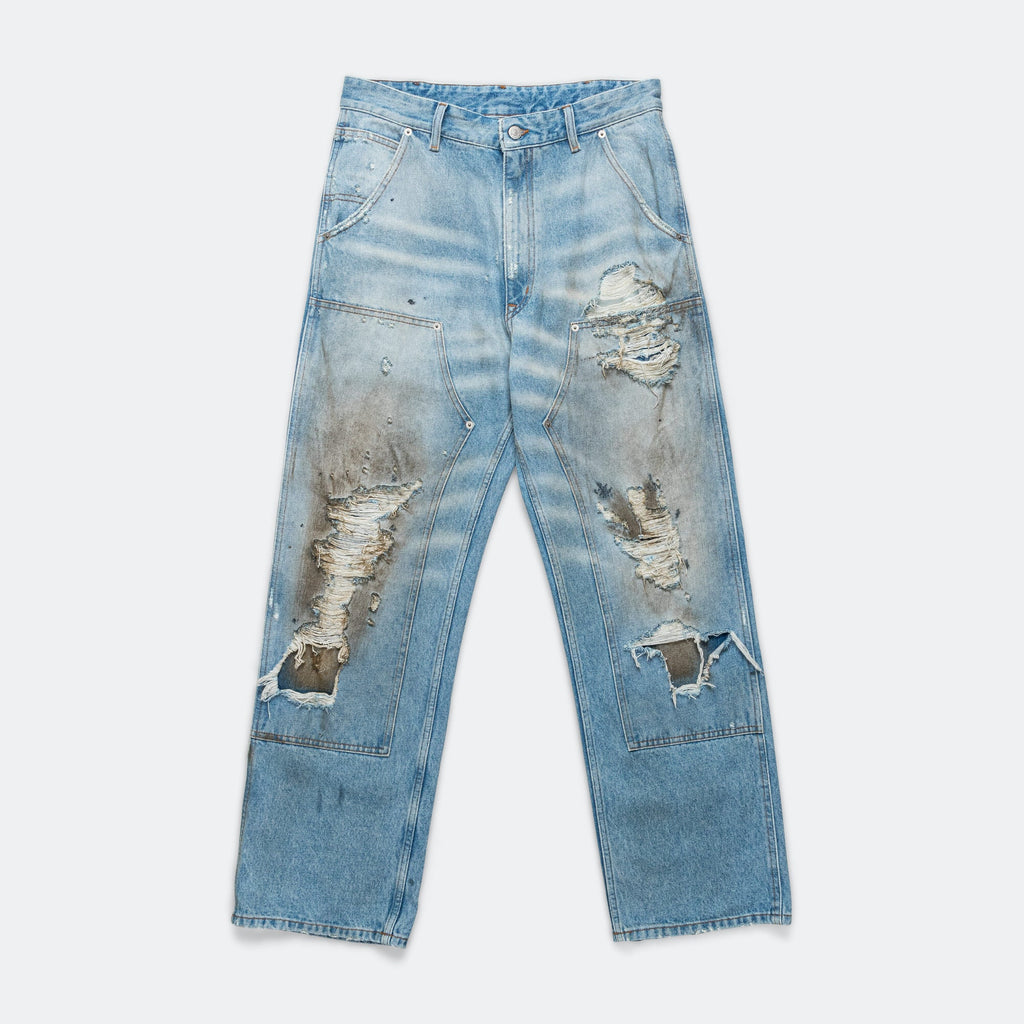 Distressed Wide-Leg Denim Maison margiela – Гарантія оригінальності – боковий вид