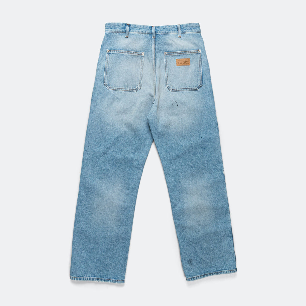 Distressed Wide-Leg Denim Maison margiela – Гарантія оригінальності – вид ззаду