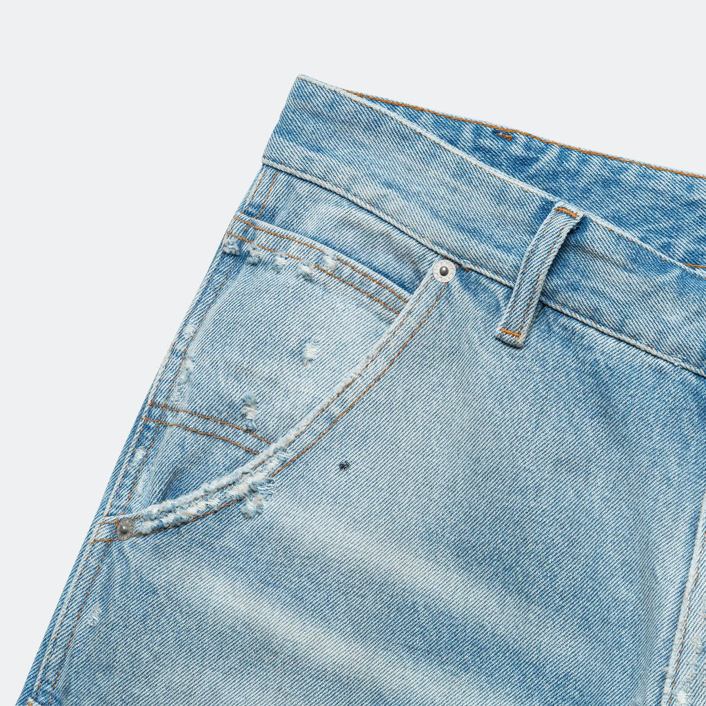 Distressed Wide-Leg Denim Maison margiela – Гарантія оригінальності – детальний вид