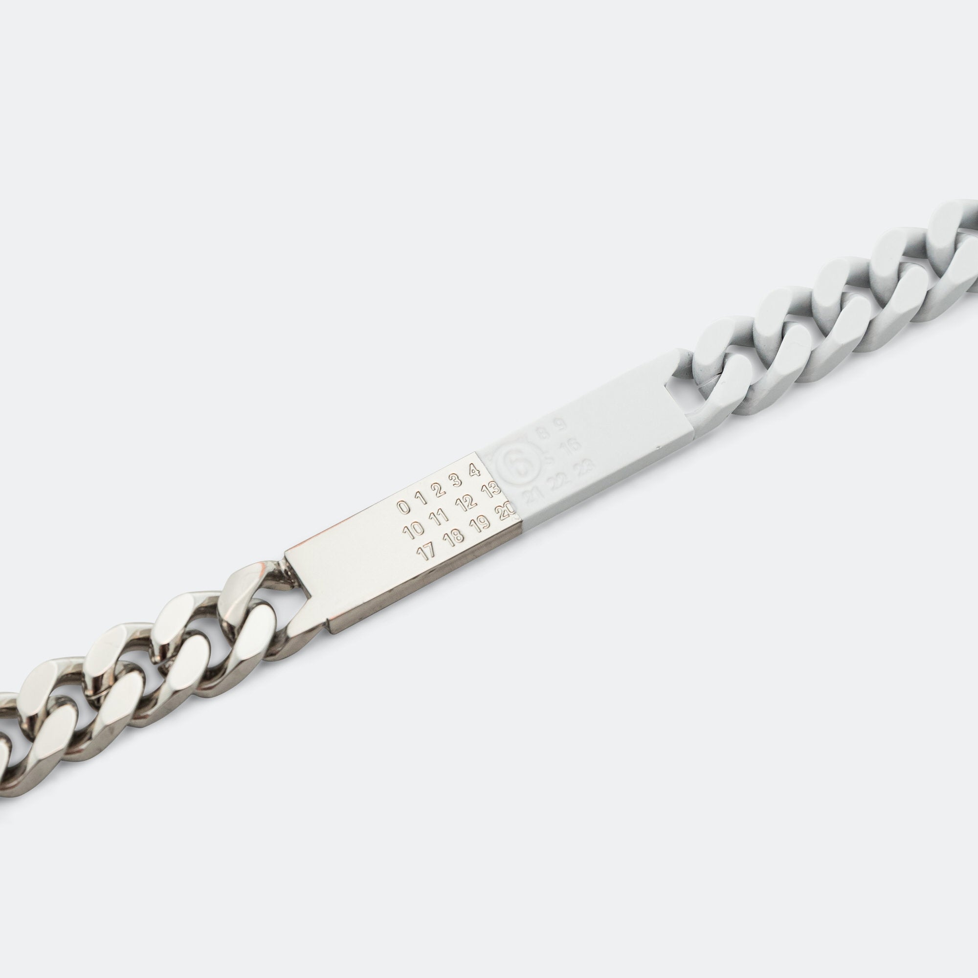 Minimal Logo ID Tag Curb Necklace Maison margiela – Гарантія оригінальності – вид 6