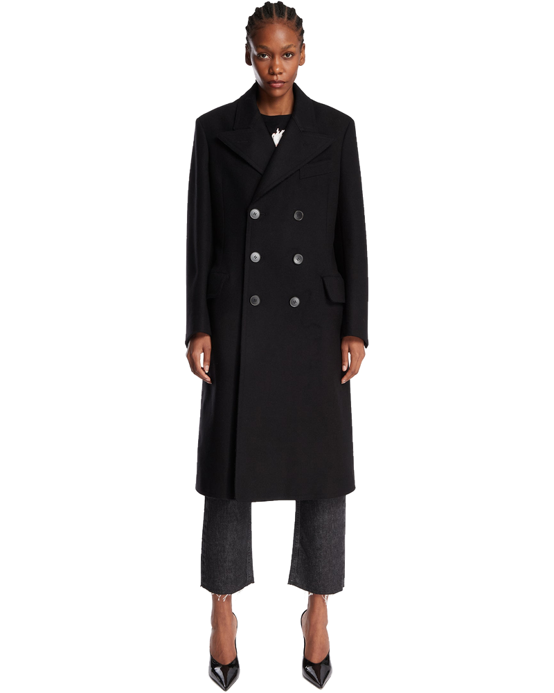 Оригінальна Black Double-Breasted Coat Maison margiela