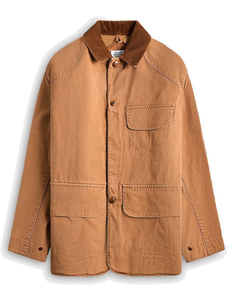 Cotton Canvas Jacket Ochre Maison margiela – Гарантія оригінальності