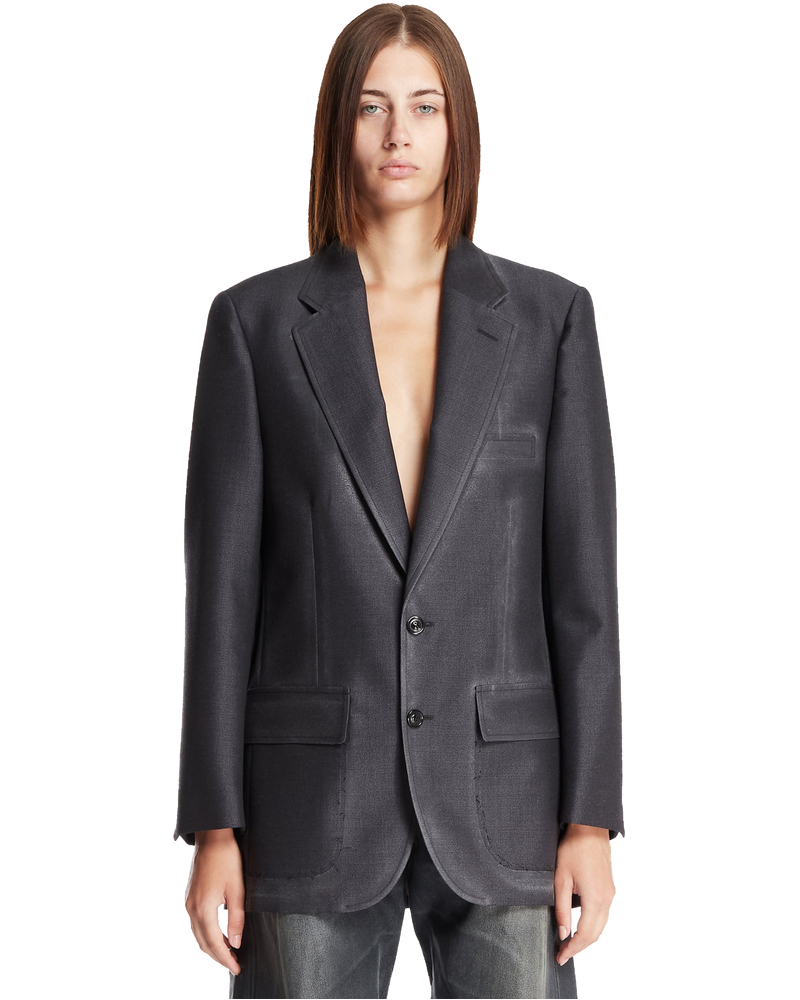 Gray Single-Breasted Blazer Maison margiela – Гарантія оригінальності