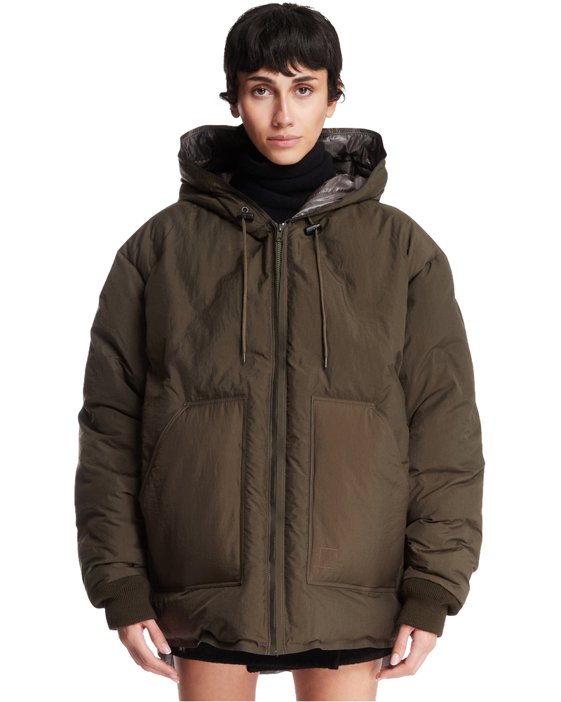 Green Hooded Padded Jacket Maison margiela – Гарантія оригінальності
