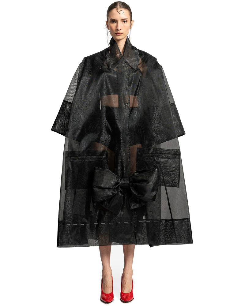 Ribbon Detail Sports Jacket In Black Maison margiela – Гарантія оригінальності