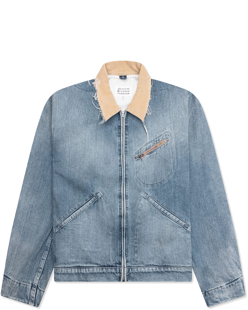 Denim Jacket With Corduroy Collar Maison margiela оригінал – Купити в Україні