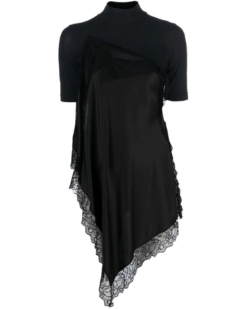 Оригінальна Black Asymmetric Blouse Maison margiela