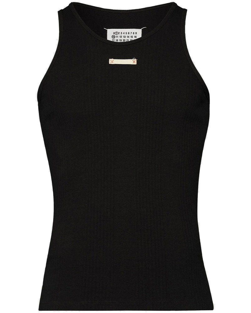 Black Logo-Patch Tank Top Maison margiela оригінал – Купити в Україні