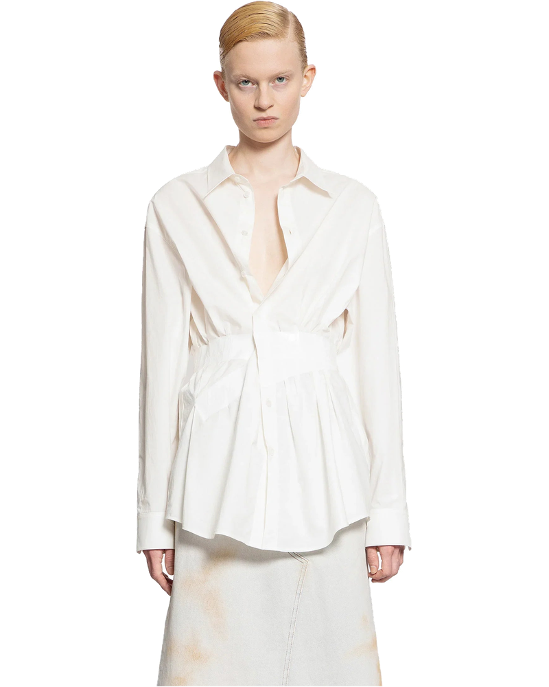 Оригінальна Gathered Long Sleeve Shirt Maison margiela