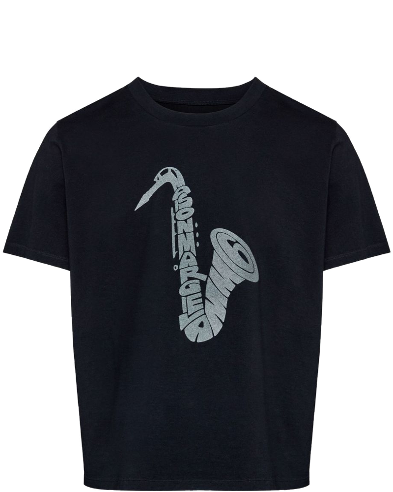 Оригінальна Saxophone-Print T-Shirt Maison margiela