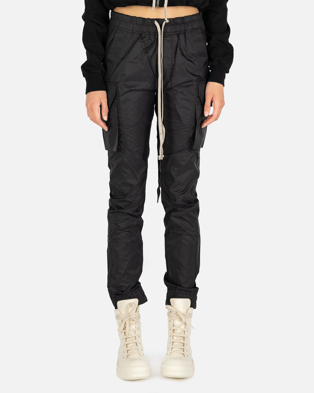 Mastodon Cut Pants In Black Rick owens – Гарантія оригінальності – боковий вид