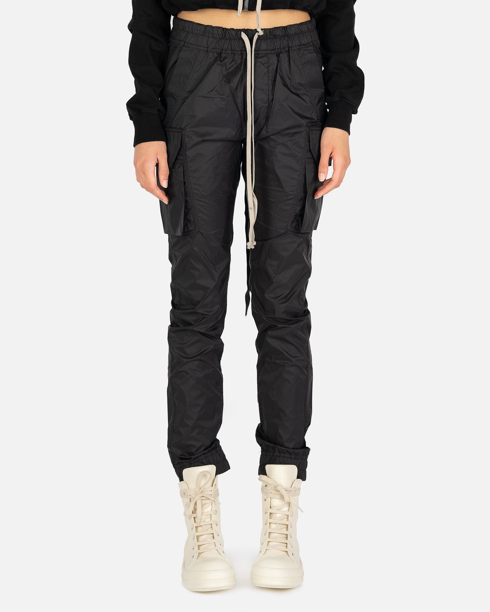 Mastodon Cut Pants In Black Rick owens – Гарантія оригінальності – боковий вид