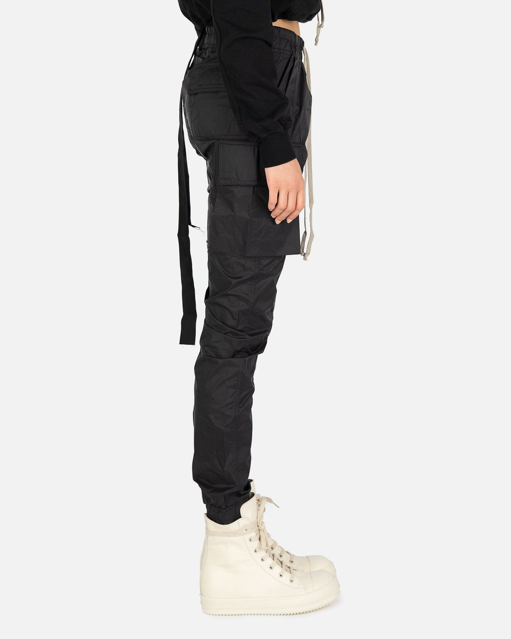 Mastodon Cut Pants In Black Rick owens – Гарантія оригінальності – вид ззаду