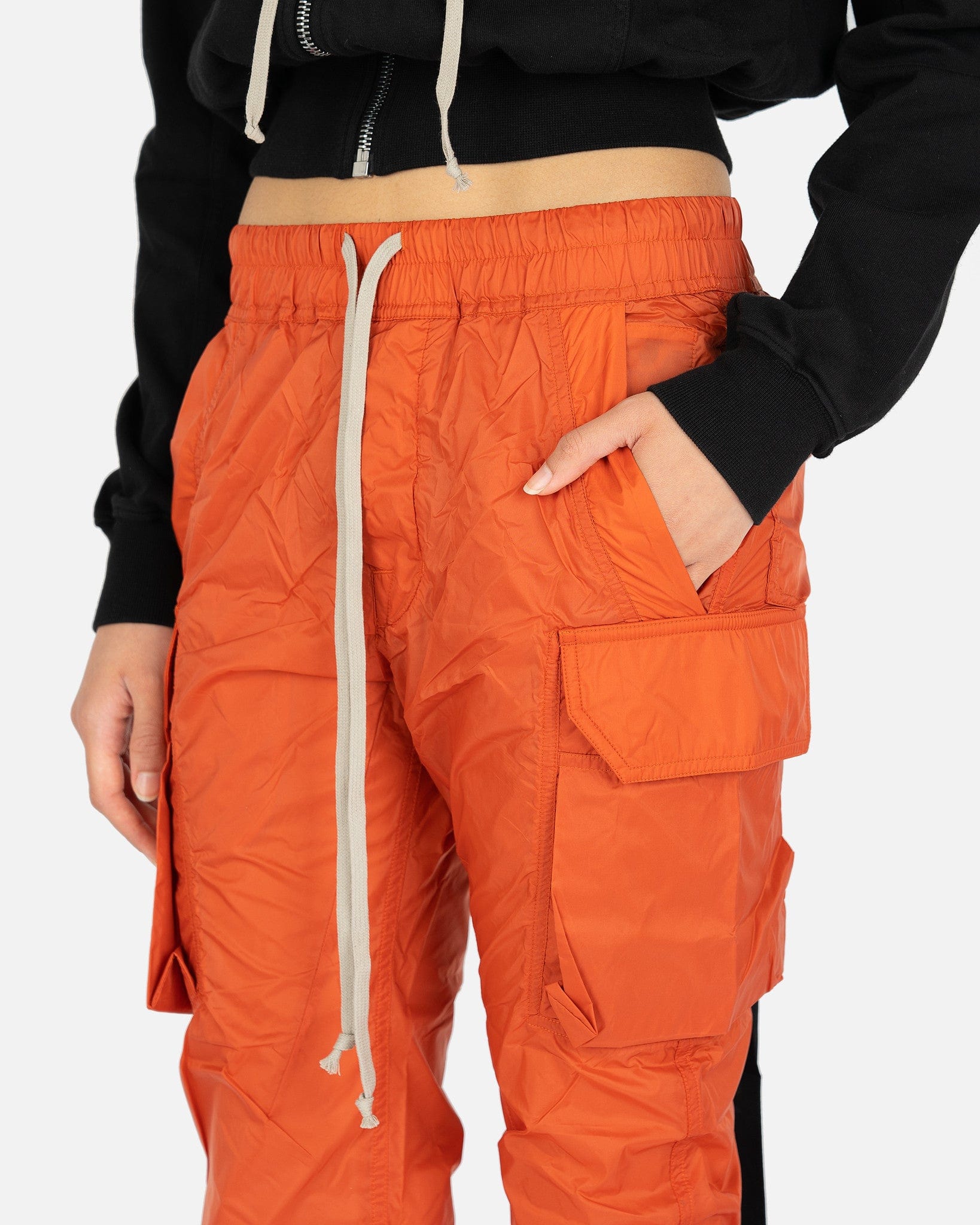 Оригінальна Mastodon Cut Pants In Orange Rick owens – збільшений вид