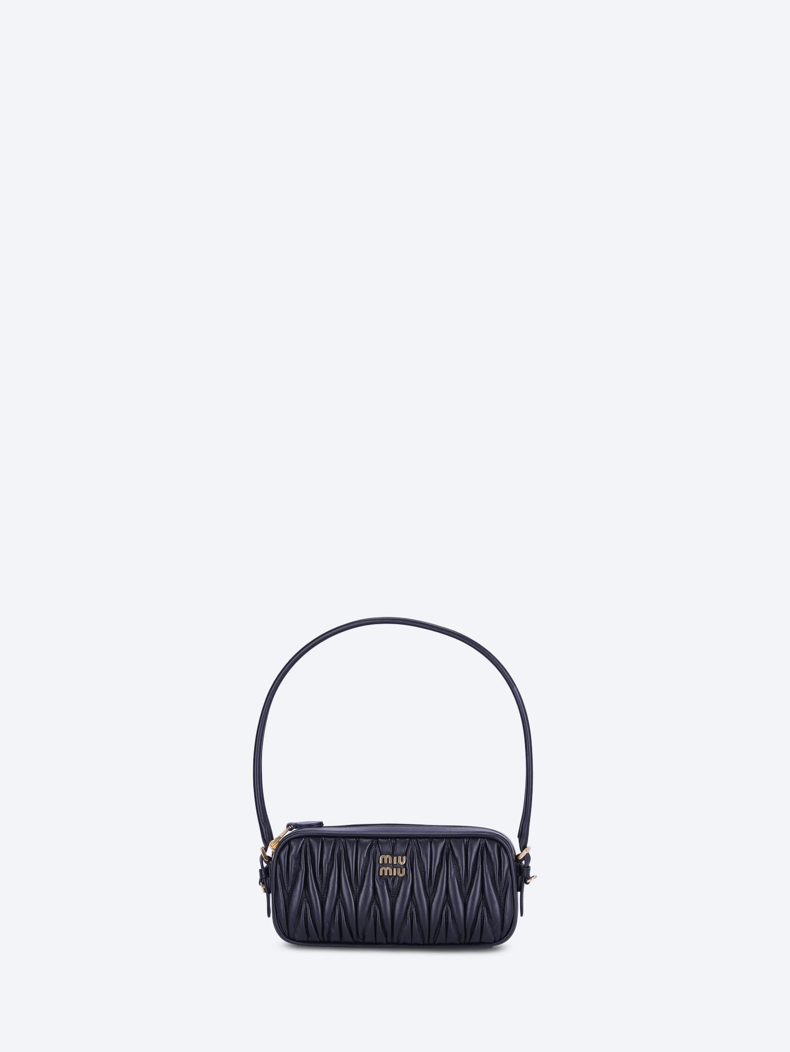 Оригінальна Matelasse Miu Leather Handbag Miu miu – боковий вид